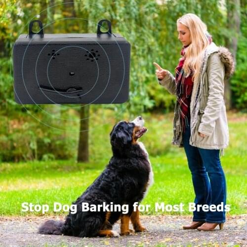 Ultrasonic Sonic Deterrent Silencer Pet Dog Outdoor Sound Battery Powered Waterproof Anti Barking Control Dog Device