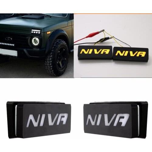 1 pair LED for LADA NIVA 4x4 side Position Indicator Park Light Side Marker Lamp Amber Waterproof for Lada 4x4 Urban