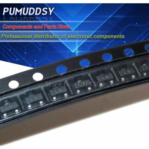 100PCS 2SC1623-L6 SOT-23 2SC1623 L6 NPN Epitaxial Transistors IC