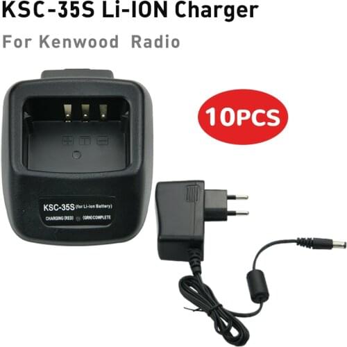 10X KSC-35S Battery Quick Charger for TK-2200L TK-2200LP TK-2300VP TK-2302VK TK-2302 Walkie Talkie