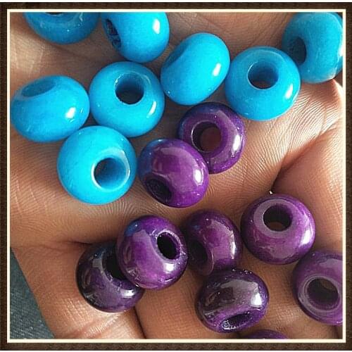 5pcs nature stone for women chain bracelets making size 8x14mm inner hole 5mm matching beads big hole top selling new arrivals