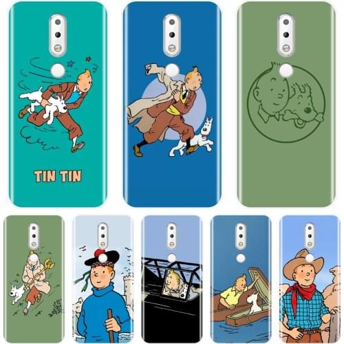 Phone Case For Nokia 3.2 4.2 The Adventures of Tintin Cartoon Anime Silicone Back Cover For Nokia 7.1 6.1 5.1 3.1 2.1 Plus Case