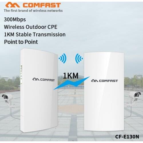 COMFAST CF-E130N 1KM 300Mbps 2.4G Outdoor Mini WIFI CPE Wireless AP Bridge Access Point WI-FI Antenna Nanostation CPE for IP cam