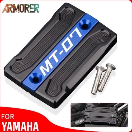 For Yamaha MT-07 MT 07 mt07 FZ07 Brake Fluid Fuel Reservoir Tank Oil Cap Cover Motorcycle Accessories 2014 - 2021 2018 2019 2020