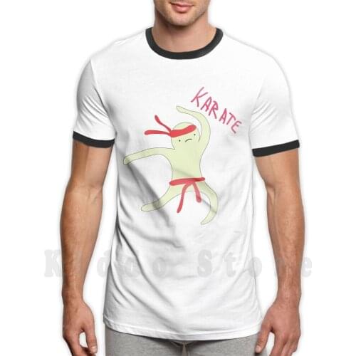 Karate Blob T Shirt Men Cotton Cotton S-6Xl Blob Karate Kawaii Cute Humour Honest No Nope Human Go Away Illustrated Funny