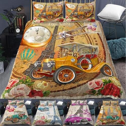 Vintage Poster Paris Torn Newspaper Background Bedding Duvet Cover Set Soft 3 Pieces Duvet Cover Comforter Cover Pillowcases for