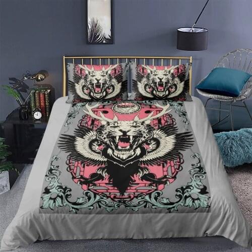 3D Bohemian Duvet Cover Set Leopard Bedding Sets Bedding Bag Quilt Covers Pillow Case King Queen Full Twin Double Size Bed Linen