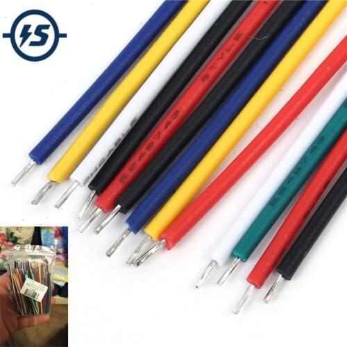 130Pcs 24AWG Breadboard Jumper Cable Wires Kit Tinning Double Tinned Component Pack Colorful 13 Types 10 Pcs each 5CM 8CM 10CM