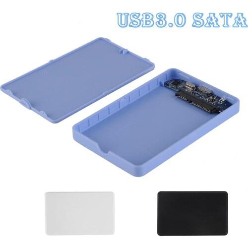 2.5" SATA To USB3.0 HDD Enclosure Mobile Hard Drive Case For SSD External Storage HDD Box With USB3.0/2TB Cable ABS