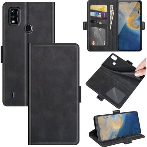 Case For ZTE Blade A51 Leather Wallet Flip Cover Vintage Magnet Phone Case For ZTE Blade A51 Coque
