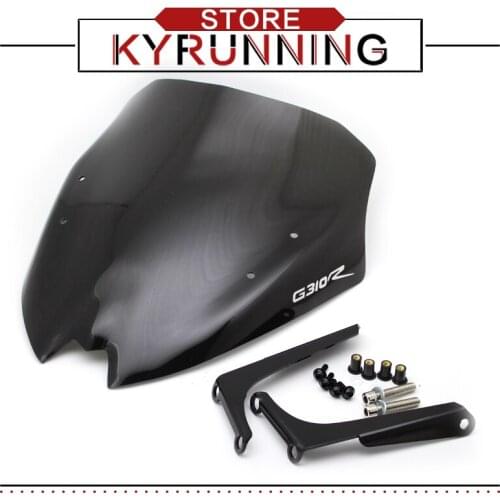 For BMW G310R 2017-2018 Motorcycle Windshield Windscreen with Mounting bracket High Quality Acrylic Plastic