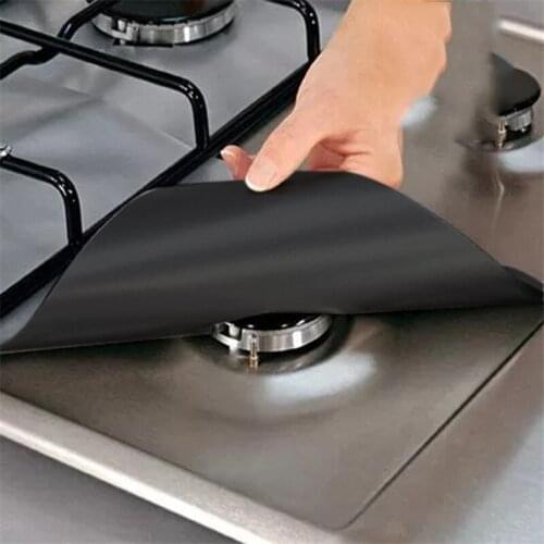 Aluminum Gas Foil Stove Burner Protector Cover Liner Clean Mat Pad Reusable