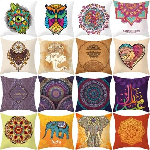 Mandala Cushion Cover Indian Style Room Decor Sofa Bed Decorative Pillow Case almofadas decorativas para cama T177
