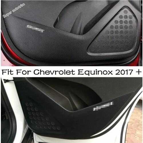 Lapetus Car Door Anti Kick Pad Side Edge Anti-Dirty Film Strip Sticker Fit For Chevrolet Equinox 2017 - 2021 Interior Mouldings