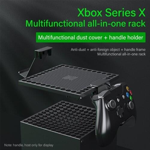 Host Dust Cover For X-box -Series X Multi-Function Heat Dissipation And Dust-Proof Net Earphone Handle Rack Accessories