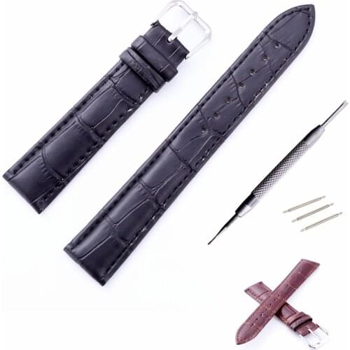 18 19 20 21 22 24mm Genuine Leather Watch Band Strap Watchbands Womens Mens Sport Watches Belt Accessories For T035 T041