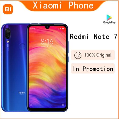 Xiaomi Redmi Note 7 smartphone 6G 64G Snapdragon 660AIE Android Mobile Phone 48.0MP+5.0MP rear camera