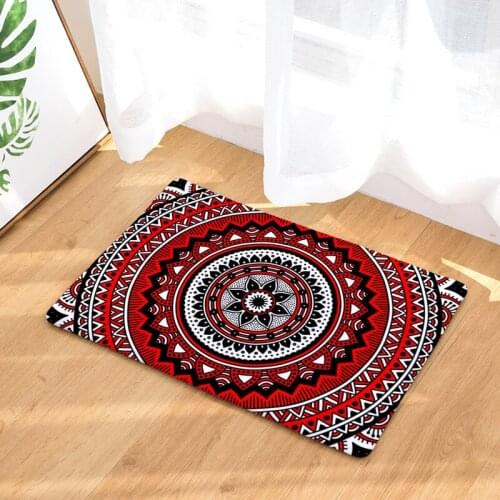 Modern Geometric Flowers Floor Mats Living Rooms Anti-slip Carpet for Bedroom Kitchen Bathroom Rug Welcome Mats for Front Door