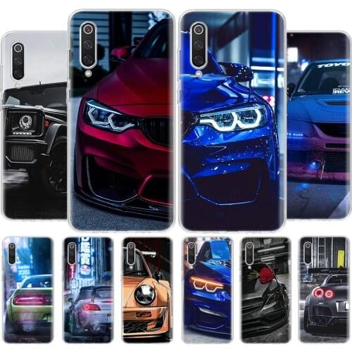 Sports Cars Male Men Phone Case For Xiaomi MI 8 9 10 5X 6X A1 A2 A3 CC9E 9T NOTE10 Pro Lite Cover Coque soft Silicone TPU