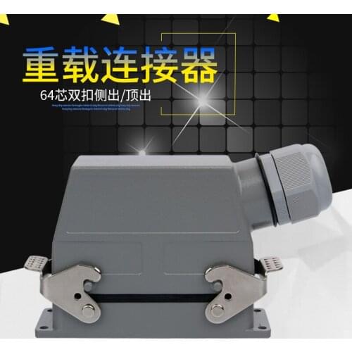 Heavy duty connector hdc-hsb-004 4-core rectangular industrial waterproof aviation plug and socket, high current 35A