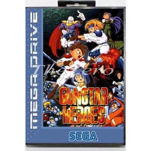 Unstarheroes with Box for 16 bit MD Video Game Card for Sega Mega Drive/Genesis