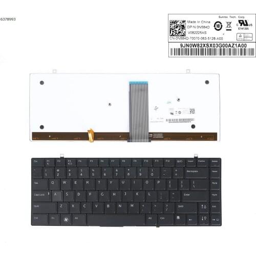 US New Replacement Keyboard for Dell Studio XPS 13 16 1340 1640 1645 1647 1650 Laptop with Backlit