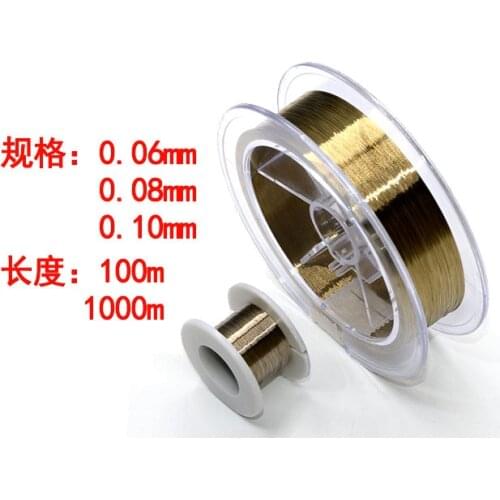 High hardness Gold Molybdenum Wire 0.08 0.1mm X 100M LCD Cutting Glass Of Separation Line for iPhone Samsung Mobile Phone Repair