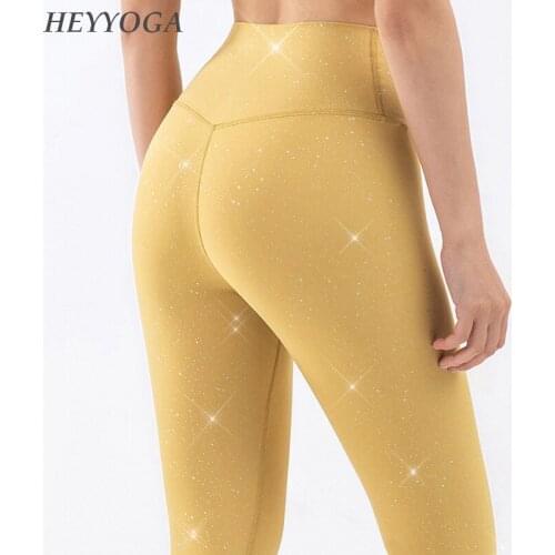 Women Sportlegging Dames High Waist Leggins Seamless Yoga Pant High Elastic Sports Legging Bling Leggings For Fitness Clothing
