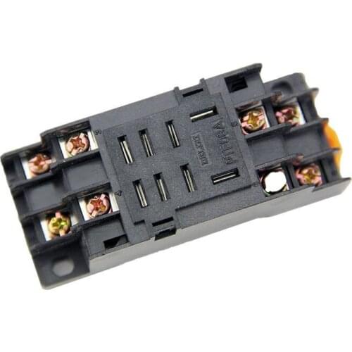10pcs PTF08A PTF-08A Mini Relay Socket Base For LY2NJ JQX-13F