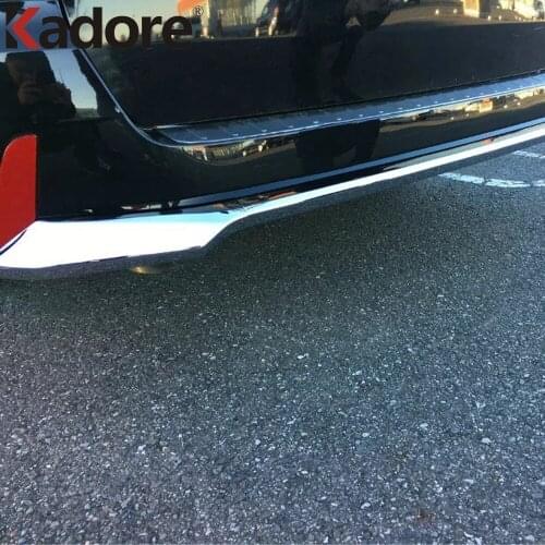 Rear Bumper Cover Trim For Nissan Serena C27 2016 2017 2018 2019 ABS Chrome Tail Bumper Strip Car Styling Accessories 3pcs