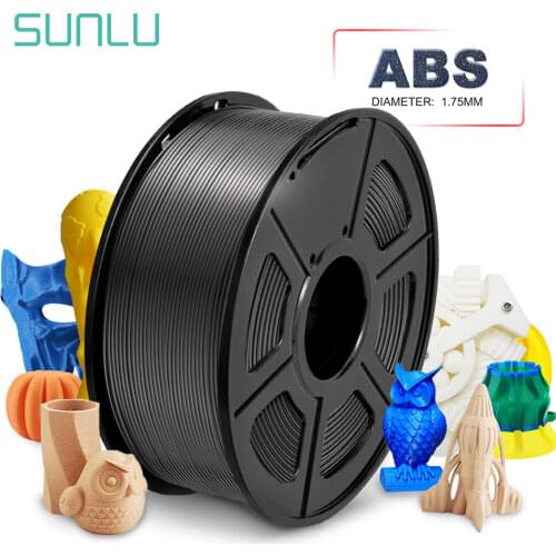 SUNLU ABS 3D Filament 1.75 MM 1kg Plastic ABS 3D Printer Filaments Overseas Fast Shipping 3D Printing Materials