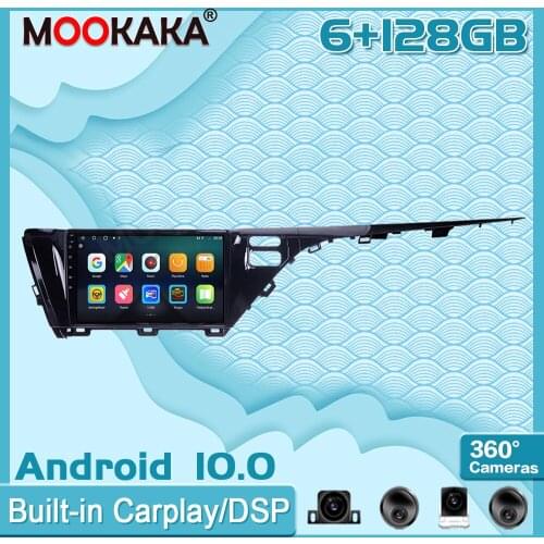 6+128GB Android10 For Toyota Camry 2018-2019 Carplay Radio Multimedia Player Car GPS Navigation Head Unit with Screen Stereo