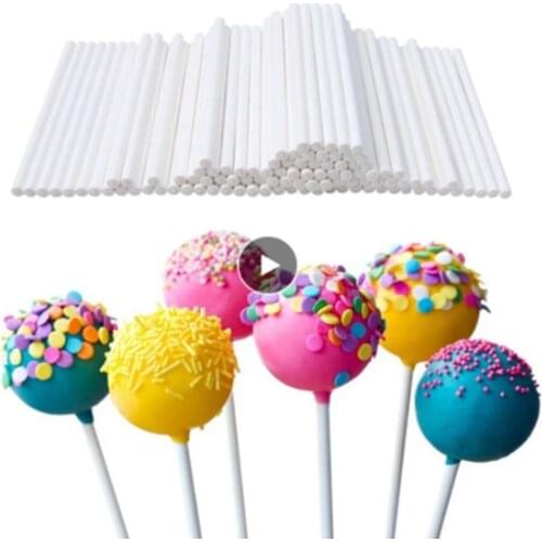 80 pcs Safe Plastic Lollipop Stick Cake Pop Sucker Sticks For Chocolate Sugar Candy Lollypop DIY Mold Tool 10/cm Pastry Tools