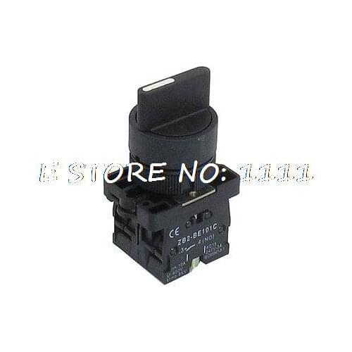 AC 660V 10A On/Off/On Self Lock 3 Postion Rotary Selector Switch 22mm ZB2-ED33