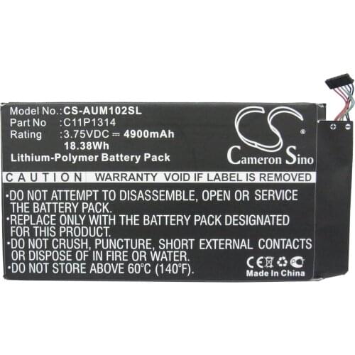 Cameron Sino 4900mAh Battery for Asus K00F Me102 Me102a Memo Pad Me102,C11P1314