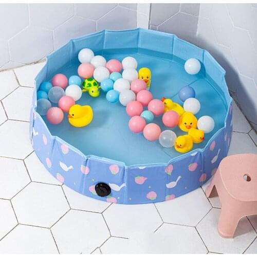 80*20CM Multifunctional Childrens Swimming Pool Toy Baby Indoor Sand Ocean Ball Game Pool Folding Bobo Ball Fishing Pool Gift