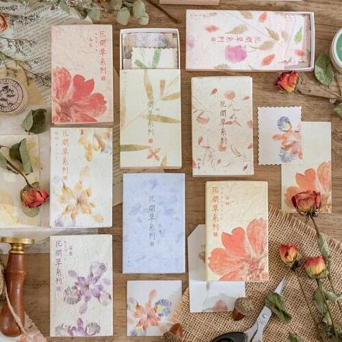 Vintage Plants Background Material Paper Junk Journal Planner Grass Floral Paper Scrapbooking Decorative DIY Craft Photo Albums