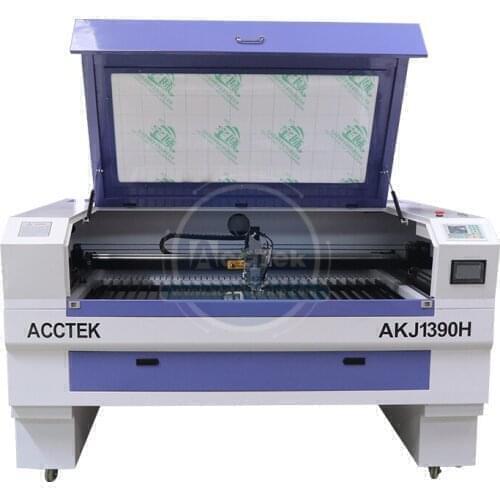 C02 Laser 2mm Stainless Steel Cutting Metal Fencing Panel Machine AKJ1390H