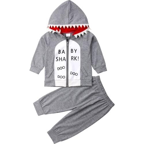 2019 Brand Kids Baby Boys Girls Long Sleeve Shirt Tops Pants Suits Outfit Tracksuit Clothes Size 1-4Y