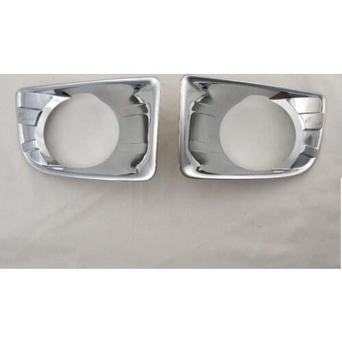 For Isuzu D-Max 2012 2013 2014 2015 2016 2017 Fog lamps cover Trim ABS Chrome 2pcs Front fog light cover car-styling accessories