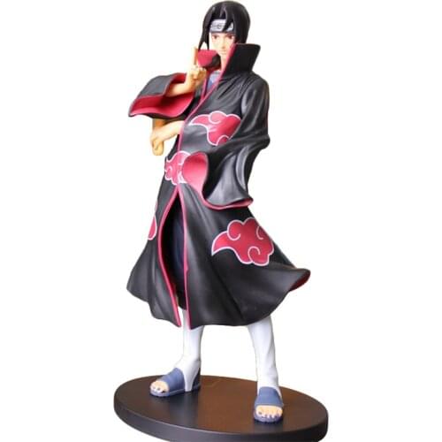 Naruto Shippuden Anime Figma Model Akatsuki Uchiha Itachi Action Figure 22cm PVC Statue Collectible Toy Desktop Decoration