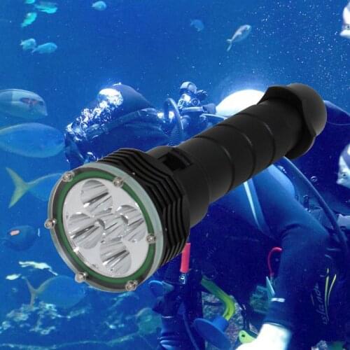 Underwater Diving Light 6000 Lumens 5x XM-L2 LED Waterproof 30m Outdoor Flashlight Torch Lamp