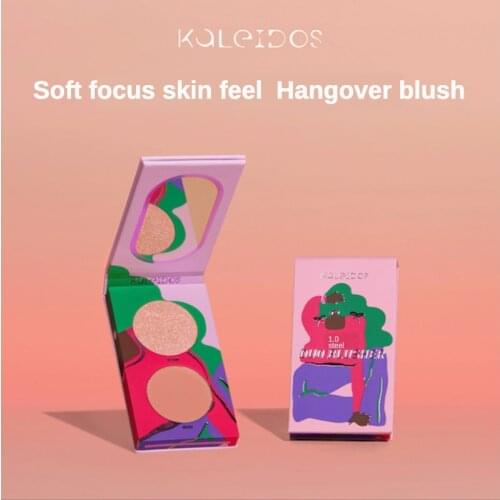 KALEIDOS Matte Soft Blush Highlight All-in-one Plate Natural Rouge Fine Flash Shiny Polarized Light Highlighter Blush Cosmetics