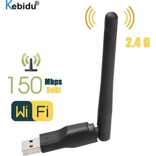 Kebidu Mini Wireless USB WiFi Adapter Network LAN Card MT7601 150Mbps 802.11n/g/b For Set Top Box
