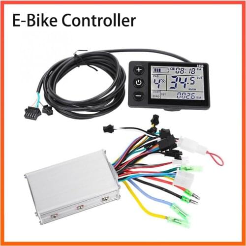 ELectric Bike Scooter Controller 24V/36V/48V 250W/350W with LCD Display Speed for BLDC Motor Scooter E-Bike Accessories