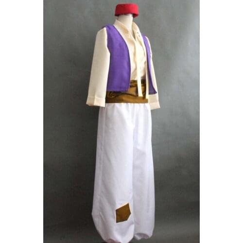Aladdin Prince Aladdin Costume For Adult Man Halloween Party Movie Cosplay Costume Custom Made