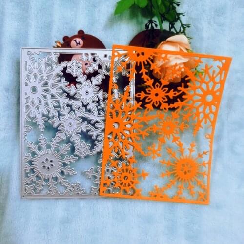 Snowflakes, background Metal Cutting Dies for DIY Scrapbooking Album Paper Cards Decorative Crafts Embossing Die Cuts