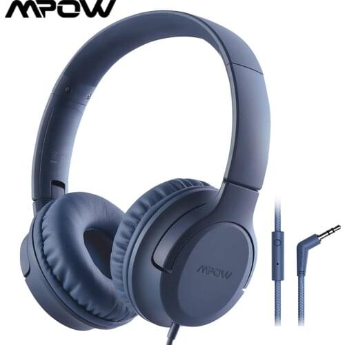 Mpow CHE2S Kids Headphones with Microphone Over-Ear Boys Girls Learning Headphones for Teenagers for PC Laptop Pad Tablet Phone