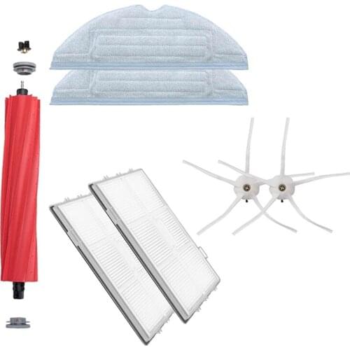 7Pcs Replacement Parts Kit For Xiaomi Roborock S7 Robot Vacuum Cleaner Side Roller Main Brush HEPA Filter Mop Pads