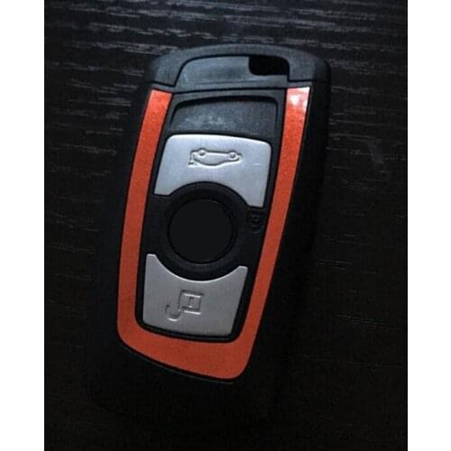Carbon Fibre Car Key Sticker For BMW E46 E52 E53 E60 E90 F01 F20 F10 F30 F15 X1 X3 X5 X6 new 1 Series 3 Series 5 Series styling